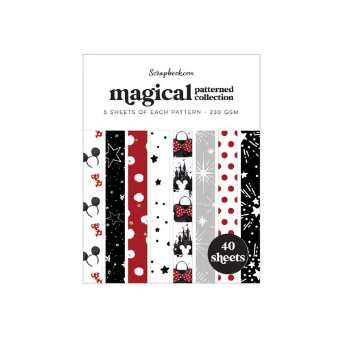 Scrapbook.com - Magical - Patterned Cardstock Paper Pad - Double Sided- A2 - 4.25 x 5.5 - 40 Sheets 1 Scrapbook.com - Magical - Patterned Cardstock Paper Pad - Double Sided- A2 - 4.25 x 5.5 - 40 Sheets
