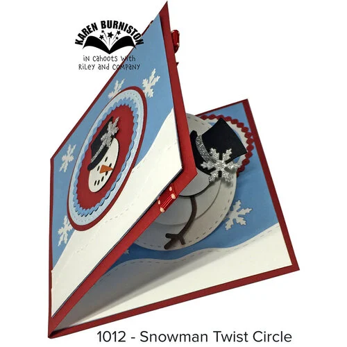 Karen Burniston - Craft Dies - Snowman Twist Circle Pop-Up