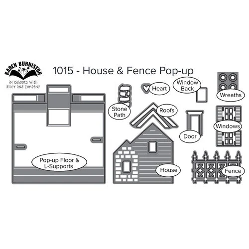 Karen Burniston - Craft Dies - House and Fence Pop-Up