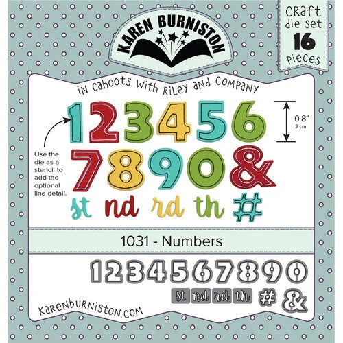 Karen Burniston - Craft Dies - Numbers