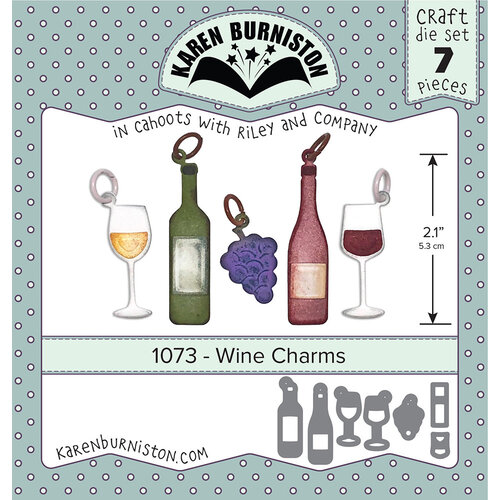 Karen Burniston - Craft Dies - Wine Charms 1 Karen Burniston - Craft Dies - Wine Charms