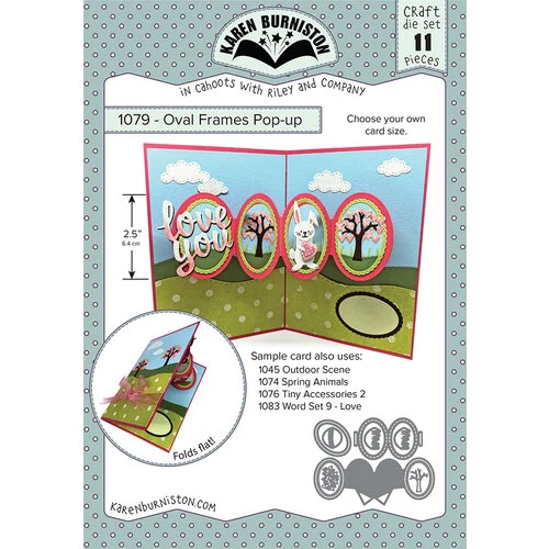 Karen Burniston - Craft Dies - Oval Frames Pop-Up