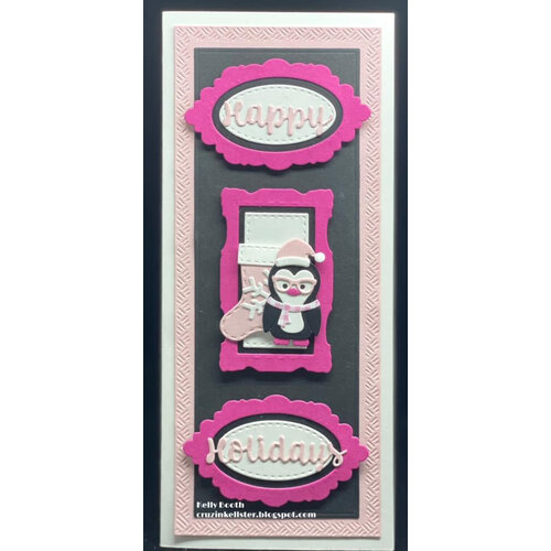 Karen Burniston - Craft Dies - Long Rectangles - Crosshatch