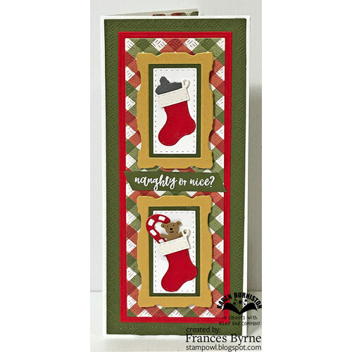 Karen Burniston - Craft Dies - Long Rectangles - Crosshatch