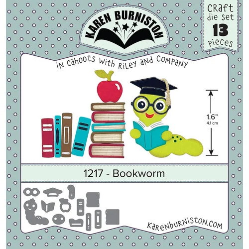 Karen Burniston - Craft Dies - Bookworm 1 Karen Burniston - Craft Dies - Bookworm