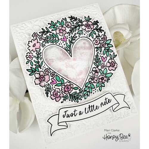 Honey Bee Stamps - Happy Hearts Collection - 3D Embossing Folder - Spring Medley 6 Honey Bee Stamps - Happy Hearts Collection - 3D Embossing Folder - Spring Medley