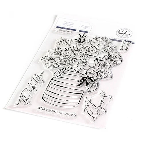Pinkfresh Studio - Clear Photopolymer Stamps - Inky Bouquet