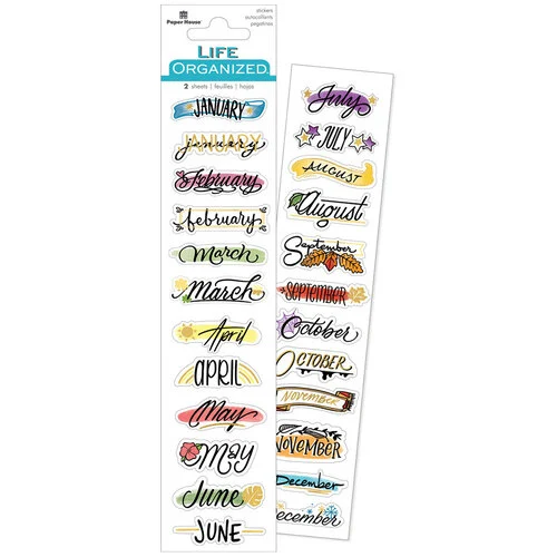 Paper House Productions - Planner Stickers - Creative Journaling - Monthly - 24 Pack 1 Paper House Productions - Planner Stickers - Creative Journaling - Monthly - 24 Pack