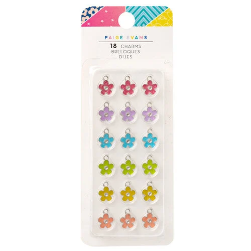 Paige Evans - Blooming Wild Collection - Enamel Flower Charms 1 Paige Evans - Blooming Wild Collection - Enamel Flower Charms