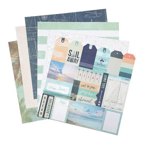 Heidi Swapp - Set Sail Collection - 12 x 12 Paper Pad