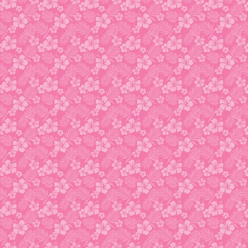 Scrapbook Customs - 12 x 12 Paper Pack - Hibiscus Tropical Floral