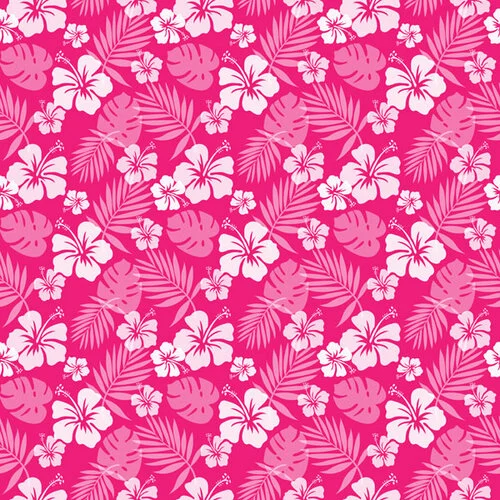 Scrapbook Customs - 12 x 12 Paper Pack - Hibiscus Tropical Floral