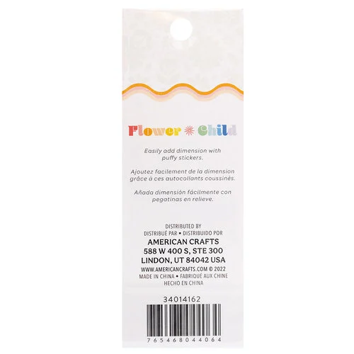 Jen Hadfield - Flower Child Collection - Puffy Stickers - Mini