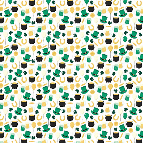 Scrapbook Customs - 12 x 12 Double Sided Paper - St. Patrick's - 04