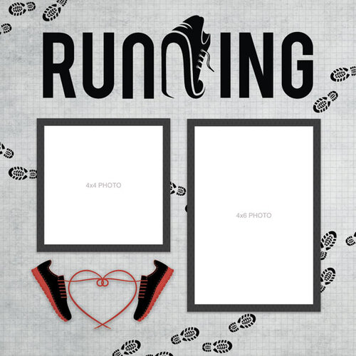 Scrapbook Customs - 12 x 12 Double Sided Paper - Running Left Quick Page