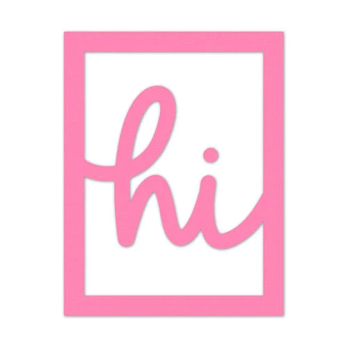 Scrapbook.com - Decorative Die Set - A2 Plate - Hi 1 Scrapbook.com - Decorative Die Set - A2 Plate - Hi