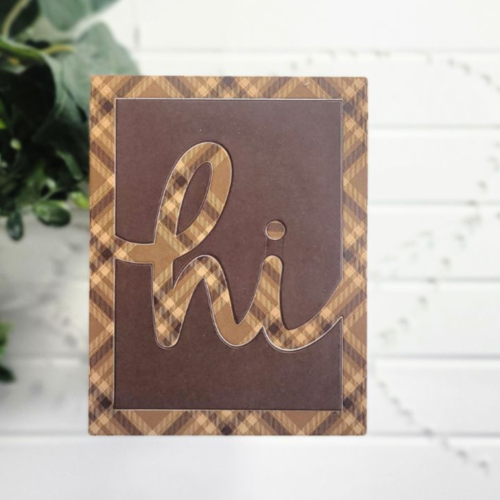 Scrapbook.com - Decorative Die Set - A2 Plate - Hi 3 Scrapbook.com - Decorative Die Set - A2 Plate - Hi