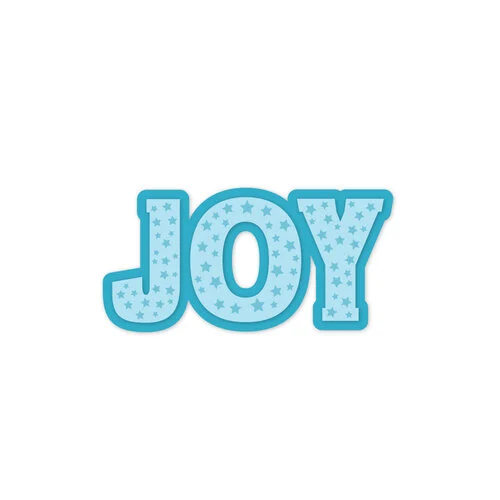 Scrapbook.com - Decorative Emboss and Die Set - Mini - Joy 1 Scrapbook.com - Decorative Emboss and Die Set - Mini - Joy
