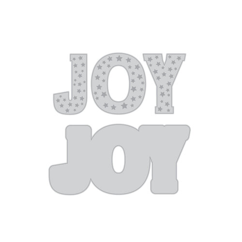 Scrapbook.com - Decorative Emboss and Die Set - Mini - Joy 2 Scrapbook.com - Decorative Emboss and Die Set - Mini - Joy