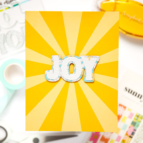 Scrapbook.com - Decorative Emboss and Die Set - Mini - Joy 3 Scrapbook.com - Decorative Emboss and Die Set - Mini - Joy