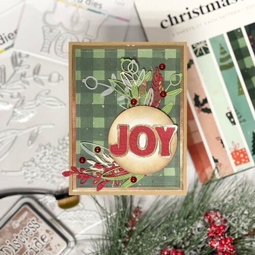Scrapbook.com - Decorative Emboss and Die Set - Mini - Joy 6 Scrapbook.com - Decorative Emboss and Die Set - Mini - Joy