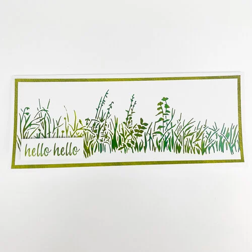 The Crafter's Workshop - 3-in-1 Layering Stencils - Slimline - Grasses