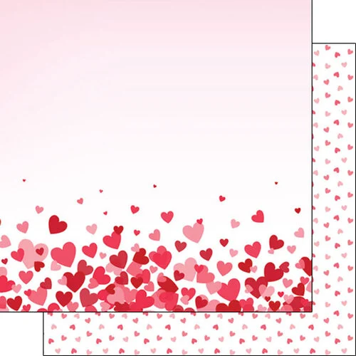 Scrapbook Customs - 12 x 12 Double Sided Paper - Valentine 02 - 01 1 Scrapbook Customs - 12 x 12 Double Sided Paper - Valentine 02 - 01