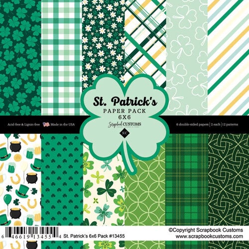 Scrapbook Customs - 6 x 6 Paper Pack - St. Patrick's