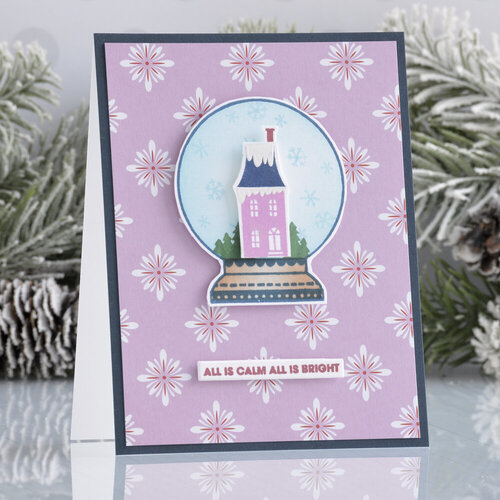 Scrapbook.com - Photopolymer Stamp Set and Coordinating Die - Snow Globe 7 Scrapbook.com - Photopolymer Stamp Set and Coordinating Die - Snow Globe
