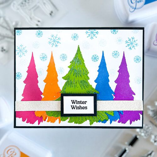 Scrapbook.com - Photopolymer Stamp Set and Coordinating Die - Christmas Trees 10 Scrapbook.com - Photopolymer Stamp Set and Coordinating Die - Christmas Trees