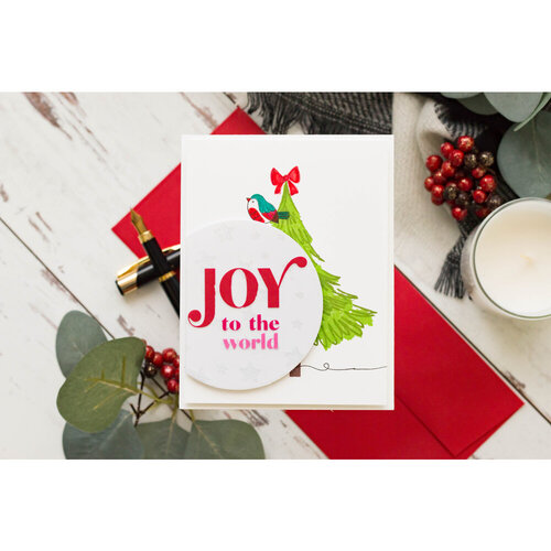 Scrapbook.com - Photopolymer Stamp Set and Coordinating Die - Christmas Trees 7 Scrapbook.com - Photopolymer Stamp Set and Coordinating Die - Christmas Trees