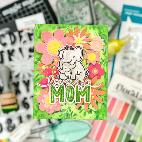 Scrapbook.com - Photopolymer Stamp Set and Coordinating Die- Inline Alphabet