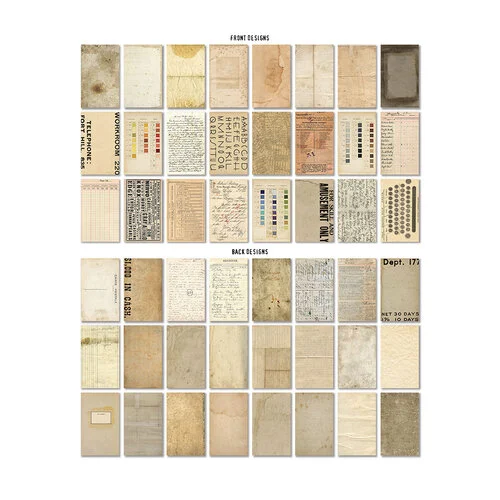 Idea-ology - Tim Holtz - 6 x 10 Backdrops - Volume Four