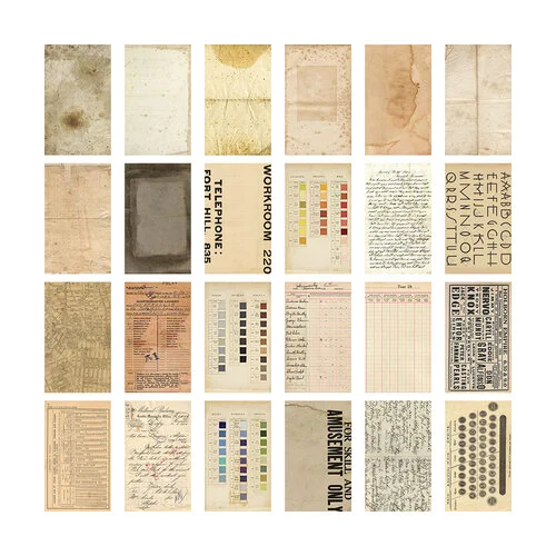 Idea-ology - Tim Holtz - 6 x 10 Backdrops - Volume Four