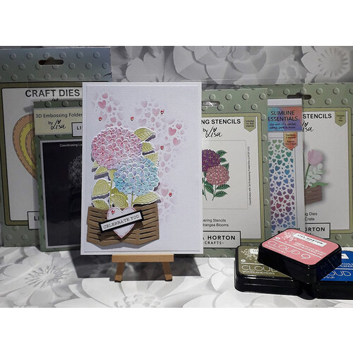 Lisa Horton Crafts - 3D Embossing Folder with Coordinating Dies - Hydrangea Blooms 4 Lisa Horton Crafts - 3D Embossing Folder with Coordinating Dies - Hydrangea Blooms