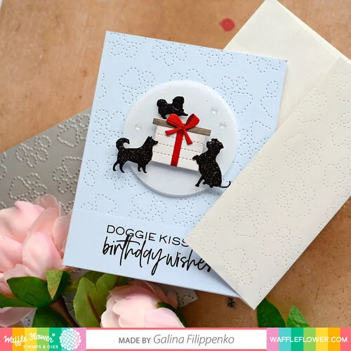 Waffle Flower Crafts - Craft Dies - Paw Print Texture Die