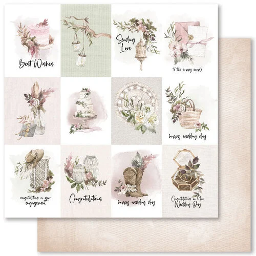 Paper Rose - 12 x 12 Collection Pack - Boho Wedding