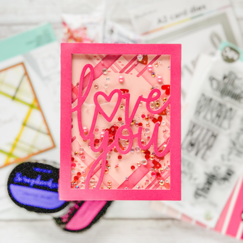 Scrapbook.com - Decorative Die Set - A2 Plate - Love You 6 Scrapbook.com - Decorative Die Set - A2 Plate - Love You