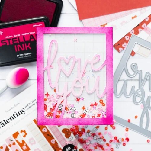 Scrapbook.com - Decorative Die Set - A2 Plate - Love You 8 Scrapbook.com - Decorative Die Set - A2 Plate - Love You