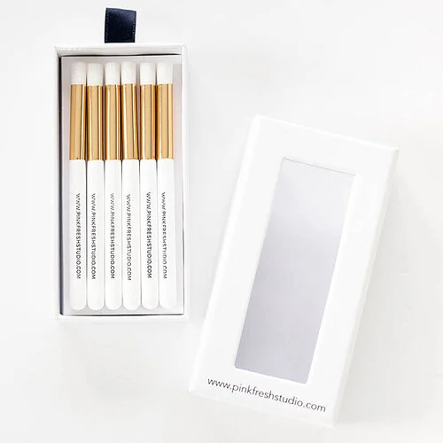 Pinkfresh Studio - Essentials Collection - Blending Brush Set - 0.25 Inch - 6 Pack