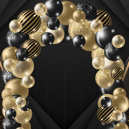 Scrapbook Customs - 12 x 12 Double Sided Paper - Balloon Arch
