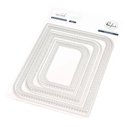 Pinkfresh Studio - Essentials Collection - Dies - Rounded and Braided Rectangle 1 Pinkfresh Studio - Essentials Collection - Dies - Rounded and Braided Rectangle
