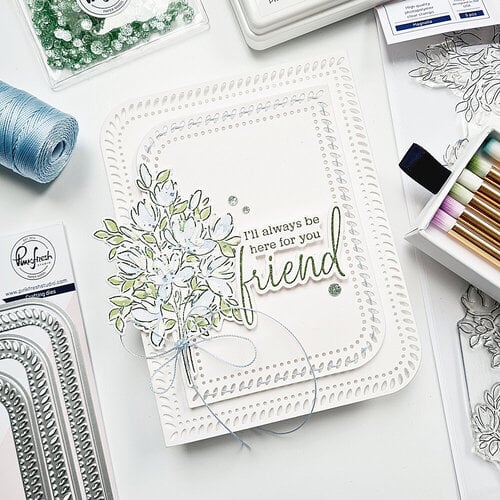Pinkfresh Studio - Essentials Collection - Dies - Rounded and Braided Rectangle 2 Pinkfresh Studio - Essentials Collection - Dies - Rounded and Braided Rectangle