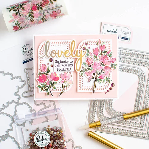 Pinkfresh Studio - Essentials Collection - Dies - Rounded and Braided Rectangle 5 Pinkfresh Studio - Essentials Collection - Dies - Rounded and Braided Rectangle