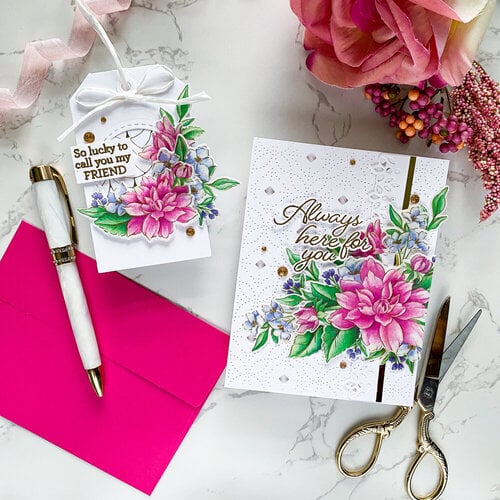 Pinkfresh Studio - Dies - Artistic Dahlia 2 Pinkfresh Studio - Dies - Artistic Dahlia