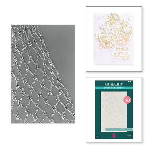 Spellbinders - 3D Embossing Folder - Cast Away 2 Spellbinders - 3D Embossing Folder - Cast Away