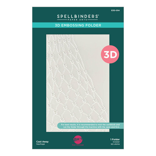 Spellbinders - 3D Embossing Folder - Cast Away 3 Spellbinders - 3D Embossing Folder - Cast Away