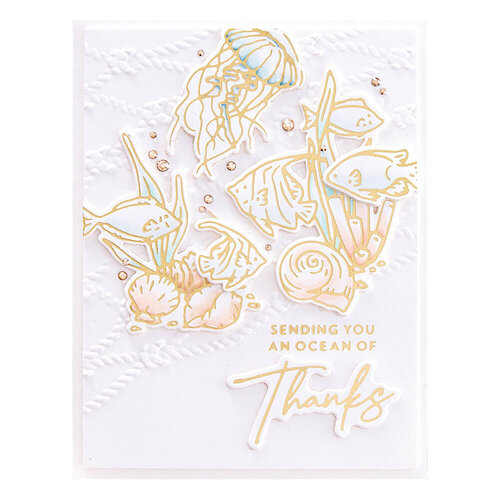 Spellbinders - 3D Embossing Folder - Cast Away 4 Spellbinders - 3D Embossing Folder - Cast Away