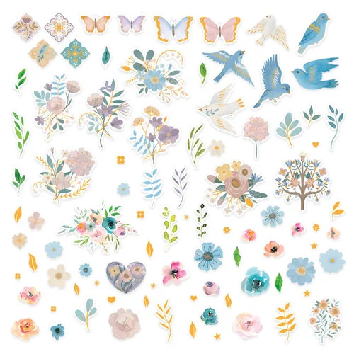 Spellbinders - Floral Friendship Collection - Printed Die Cuts 1 Spellbinders - Floral Friendship Collection - Printed Die Cuts