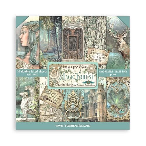 Stamperia - Magic Forest Collection - 12 x 12 Paper Pad 1 Stamperia - Magic Forest Collection - 12 x 12 Paper Pad